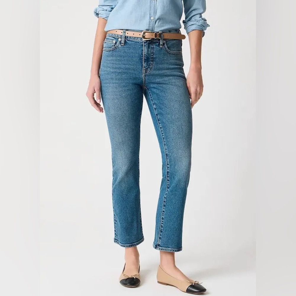 J.Crew midrise Flare Crop Jeans. Size 30